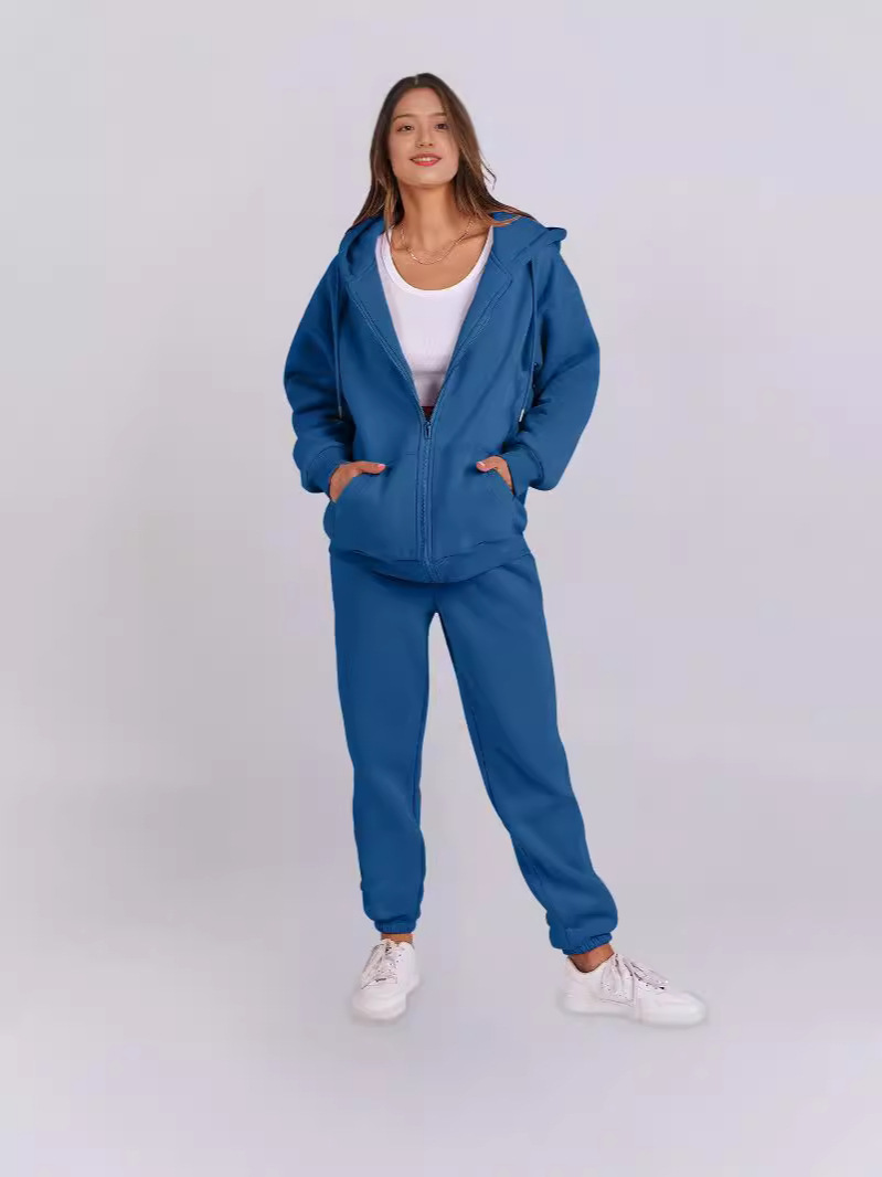 Felpa con cappuccio in pile stile coreano autunno inverno da donna, casual, ampia, con cappuccio, per coppia_voghion.com