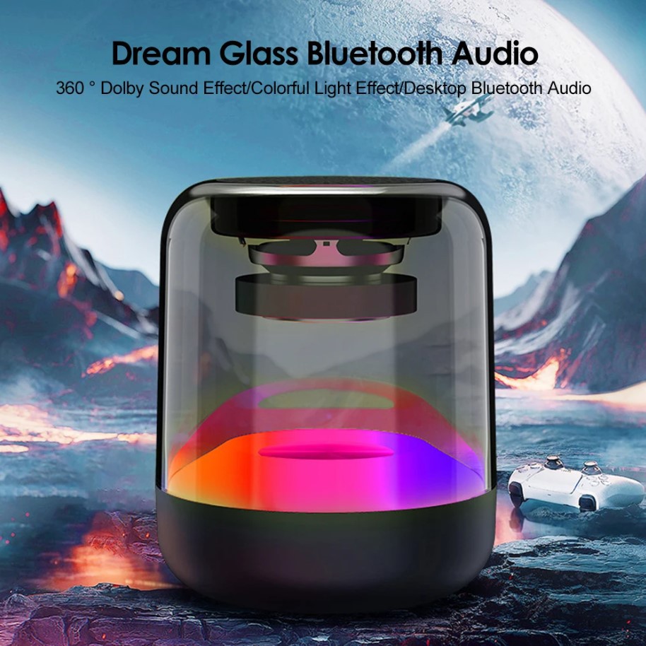 Altavoz Bluetooth de colores, tarjeta TF, llamadas manos libres, función IA, estilo celebridad