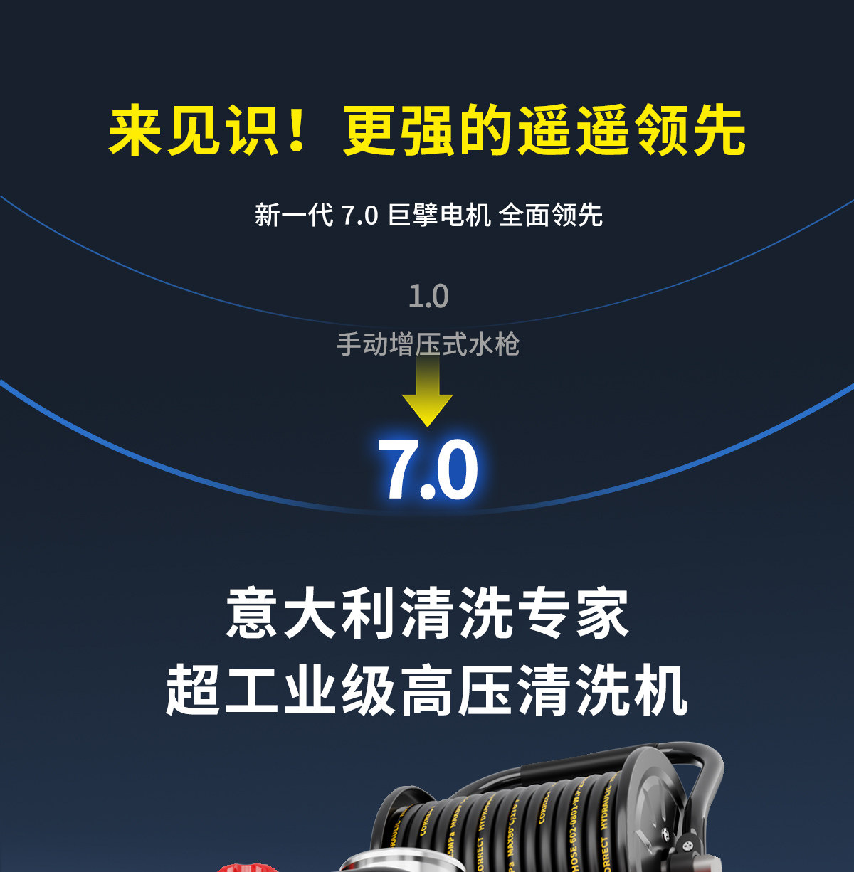 Black Cat Ching 220V New High-Pressure Washer for Home Car Washing, Powerful Floor Cleaning, Commercial Car Washer