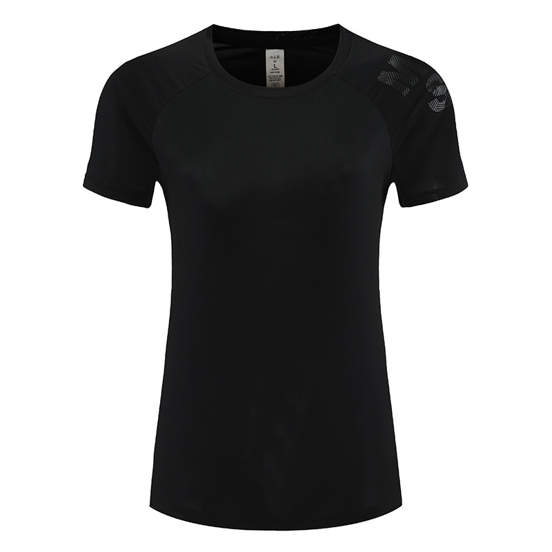 2025 nueva camiseta de manga corta de secado rápido para mujer ropa de secado rápido de cuello redondo de verano para correr deportes tops ligeros y transpirables