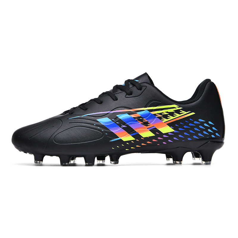 Nuevos zapatos de fútbol en stock, clavos largos, zapatos deportivos antideslizantes, zapatos de entrenamiento de estudiantes de moda para adolescentes