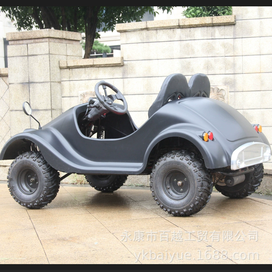 Автомобиль на бензине 110cc 1+1, миниатюрный классический квадроцикл, внедорожник для бездорожья, картинг, пляжный автомобиль
