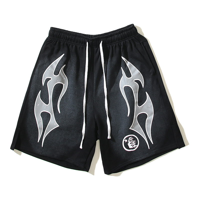新款Hellstars Hoodies复古ins掉漆泥染美潮高街手绘涂鸦卫衣帽衫|undefined