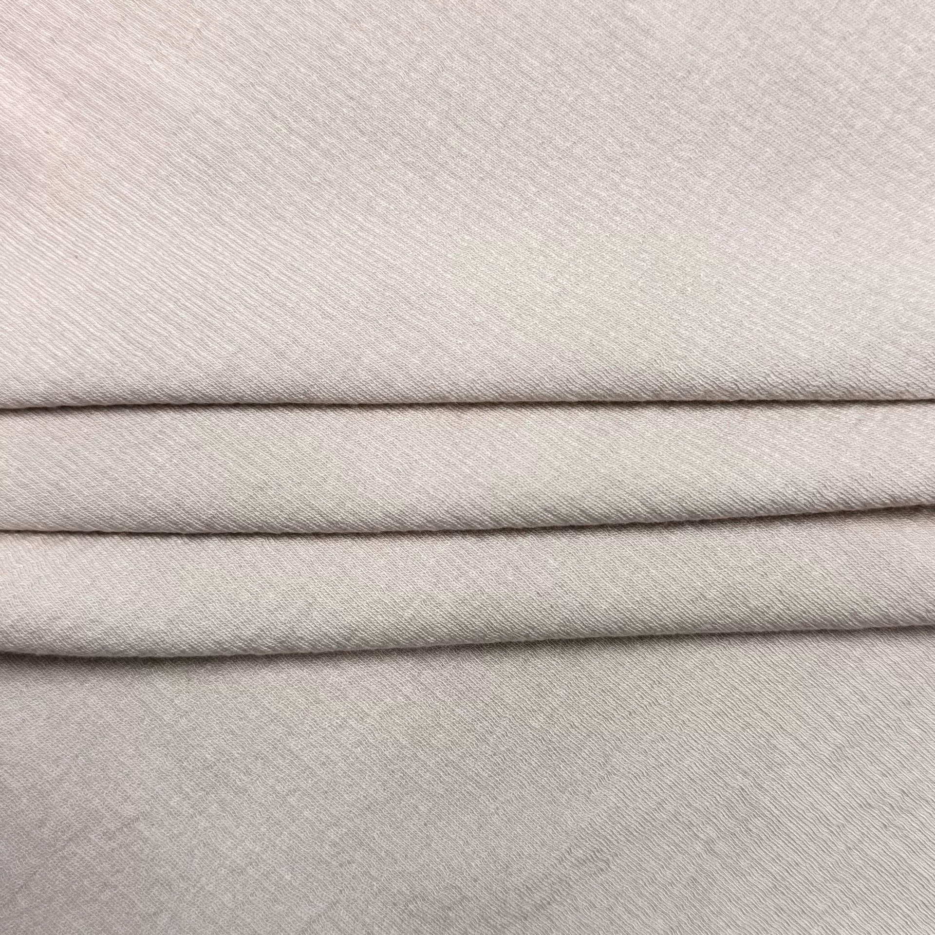 Snake-bone pattern rib double-sided foreign trade women's spring fabric acrylic polyester-cotton stretch blend 220g knitted fabric