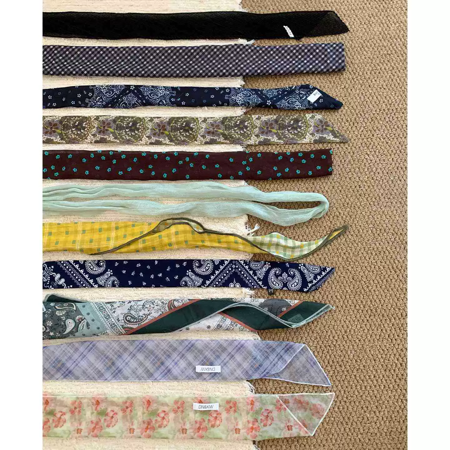 Retro ethnic long thin scarf, high-quality style, thin weaving, ethnic style