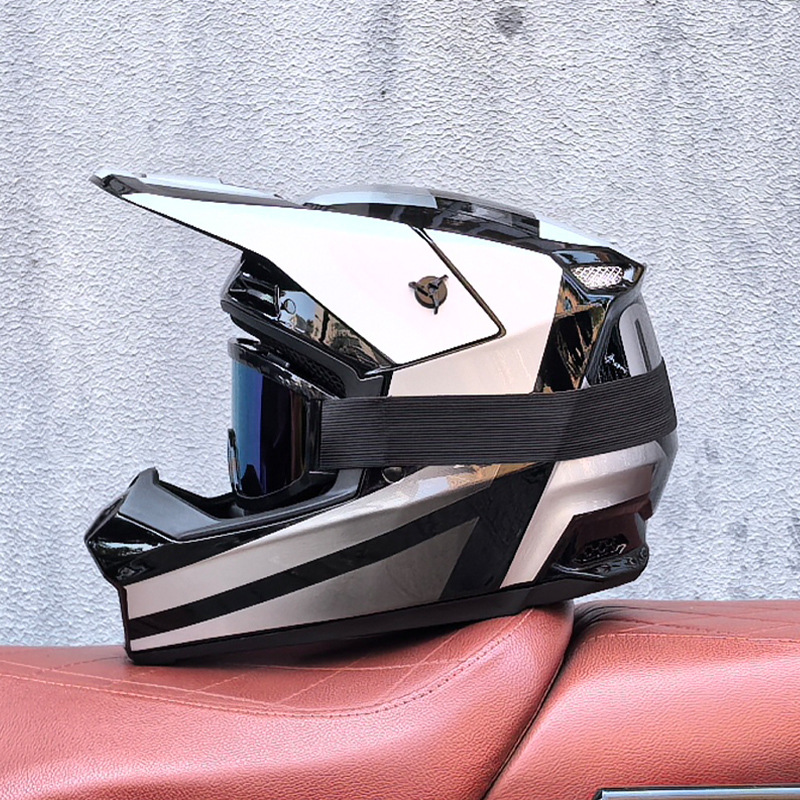 Orz Cross-border todoterreno casco de tres piezas descenso de velocidad carretera forestal bicicleta de montaña casco completo casco de seguridad desmontable juvenil