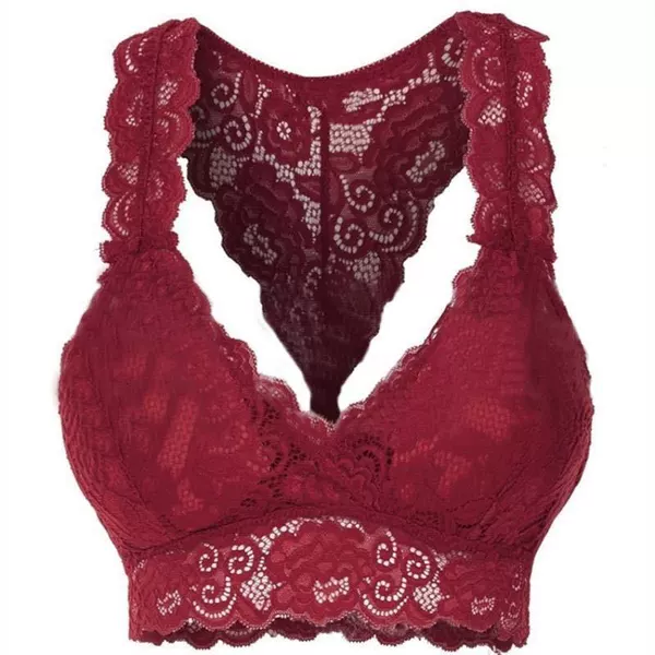 Burgundy top with cups