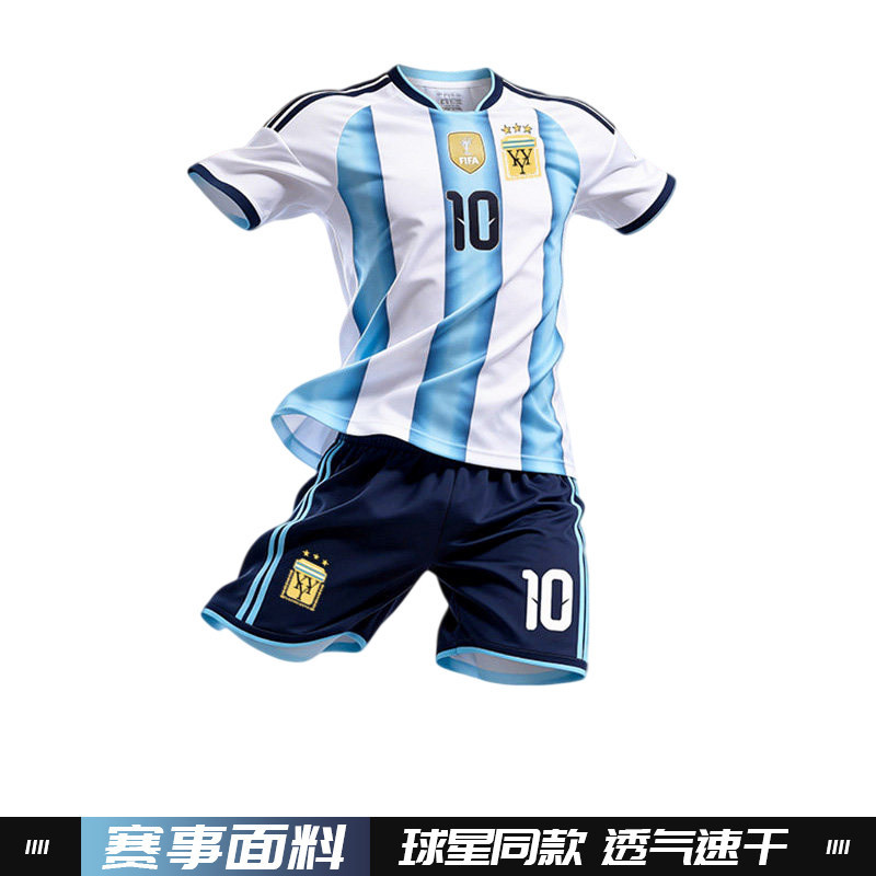 Traje de Entrenamiento de Fútbol Número 10 de Poliéster Transpirable Secado Rápido para Deportes