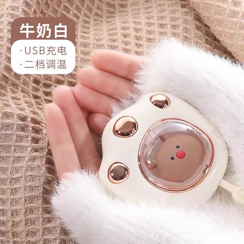 猫の爪ハンドウォーマー冬ポータブルスペースカプセル充電式かわいいペットハンドウォーマー子供用コンパクトハンドウォーマー|undefined