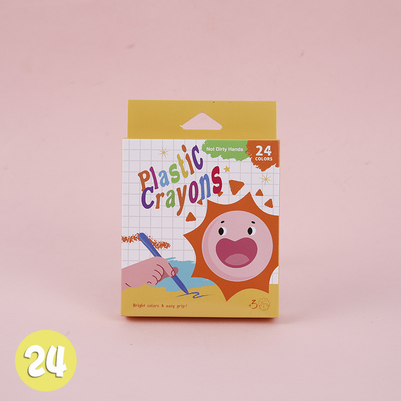 Crayones Triangulares Lavables Plástico para Pintura Infantil