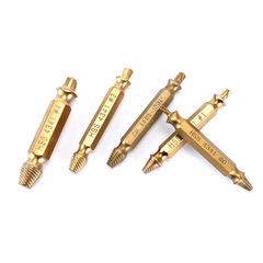 跨境螺絲取出器雙頭高速鋼4341滑牙破損螺釘反牙斷絲取出工具套裝