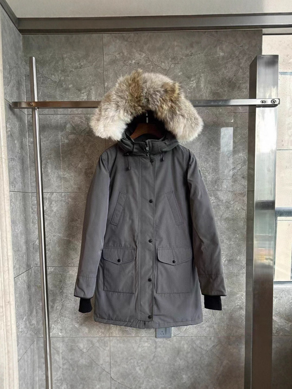 大鹅羽绒服07款女6660LABiggoosedownjacketTrlliumParka英伦风|undefined
