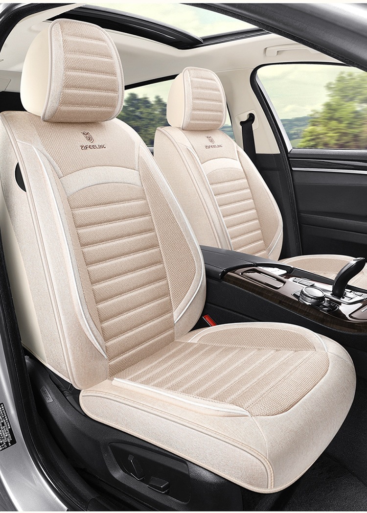 2026 new all-inclusive, all-cotton car seat cushion, suitable for all seasons, comfortable, breathable, and soft seat cover, model F-36