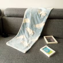 71TX宿舍单人毯子猫咪盖腿毯办公室午睡毯空调毯宝宝盖毯法兰绒毛