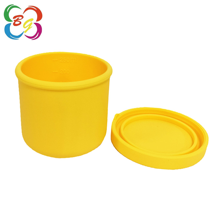 Caja de almuerzo de silicona de grado alimenticio, caja de almuerzo portátil general para estudiantes de secundaria y secundaria, caja de almuerzo de silicona caliente por microondas