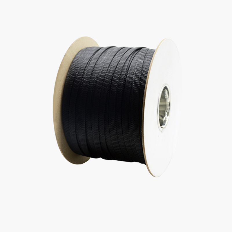 PET伸缩套管加密网套蛇皮网电缆电线黑色阻燃蛇皮管尼龙编织网管