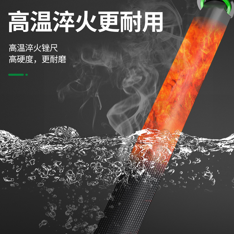 File grinding tool, high-strength steel triangular file, round file, semicircular file, flat file, small size squid clamp
