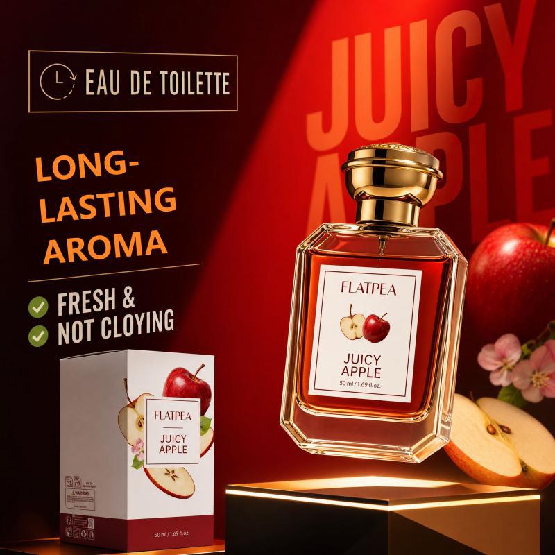 Cross-Border Scarlet Apple Spray 50ml Long-Lasting Fragrance Perfume Refreshing Fruity Scent Soothing Mood Foreign Trade in Stock