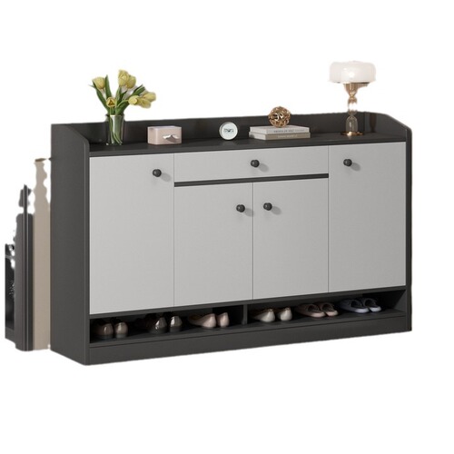 Shoe cabinet door household large capacity entrance hall cabinet integrated entry wall storage storage cabinet corridor outside shoe rack cabinet 