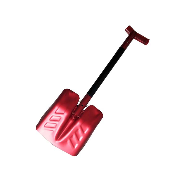 Mayor de aleación de aluminio grande pala de nieve retráctil pala de nieve del coche mango de rotura de hielo Sierra pala de hielo plegable