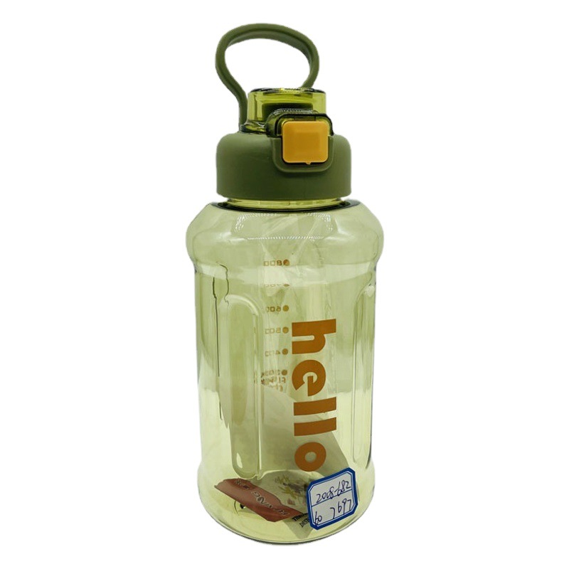 Nueva tonelada barril 1300ml grandes deportes portátil PC paja de plástico hombres y mujeres de gran capacidad de agua de plástico taza