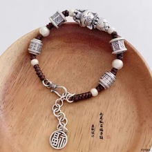 九尾狐手链女足银999硬银纯手工编织手绳饰品个性小众原创达人好