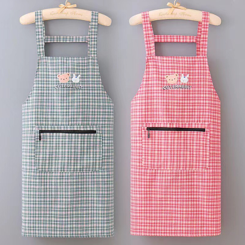 Apron for Work and Work Women's Western-style Cotton and Linen Breathable Apron Kitchen Household Oil-proof Wear-resistant Work Clothes Women's Overalls Apron for Work and Work Women's Western-style Cotton and Linen Breathable Apron Kitchen Household Oil-proof Wear-resistant Work Clothes Women's Overalls