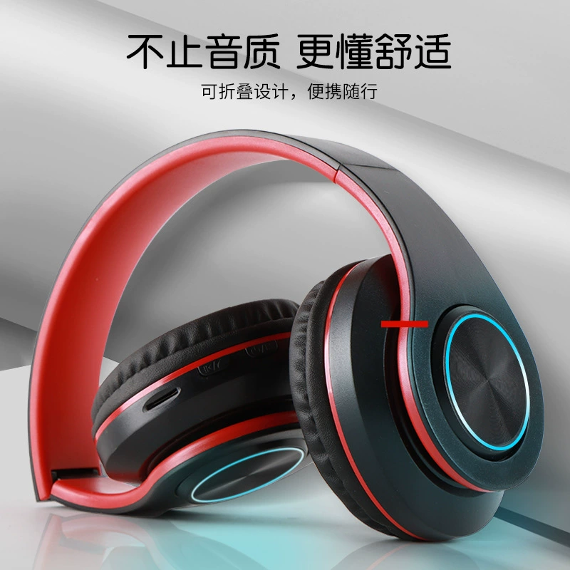 Индивидуальные B39 накладные Bluetooth-наушники с мощным басом, подсветкой и складной конструкцией, подарочный товар для внешней торговли, Bluetooth 5.0