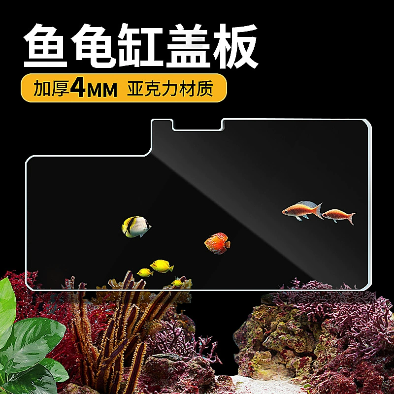 Крышка аквариума, прозрачная перегородка, акриловый резервуар для черепахи, противоударная верхняя крышка, верхняя крышка, изоляция, специальный резервуар из древесины высокой четкости