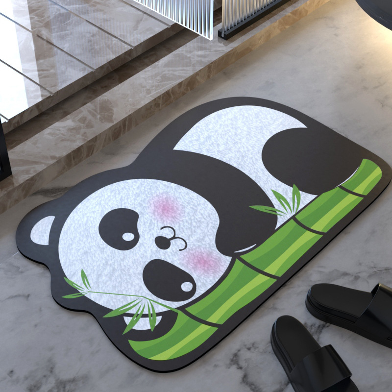 Alfombra absorbente de barro de diatomeas alfombra de piso de baño suave diatomita antideslizante alfombra de piso de baño alfombra de piso de cocina secado rápido