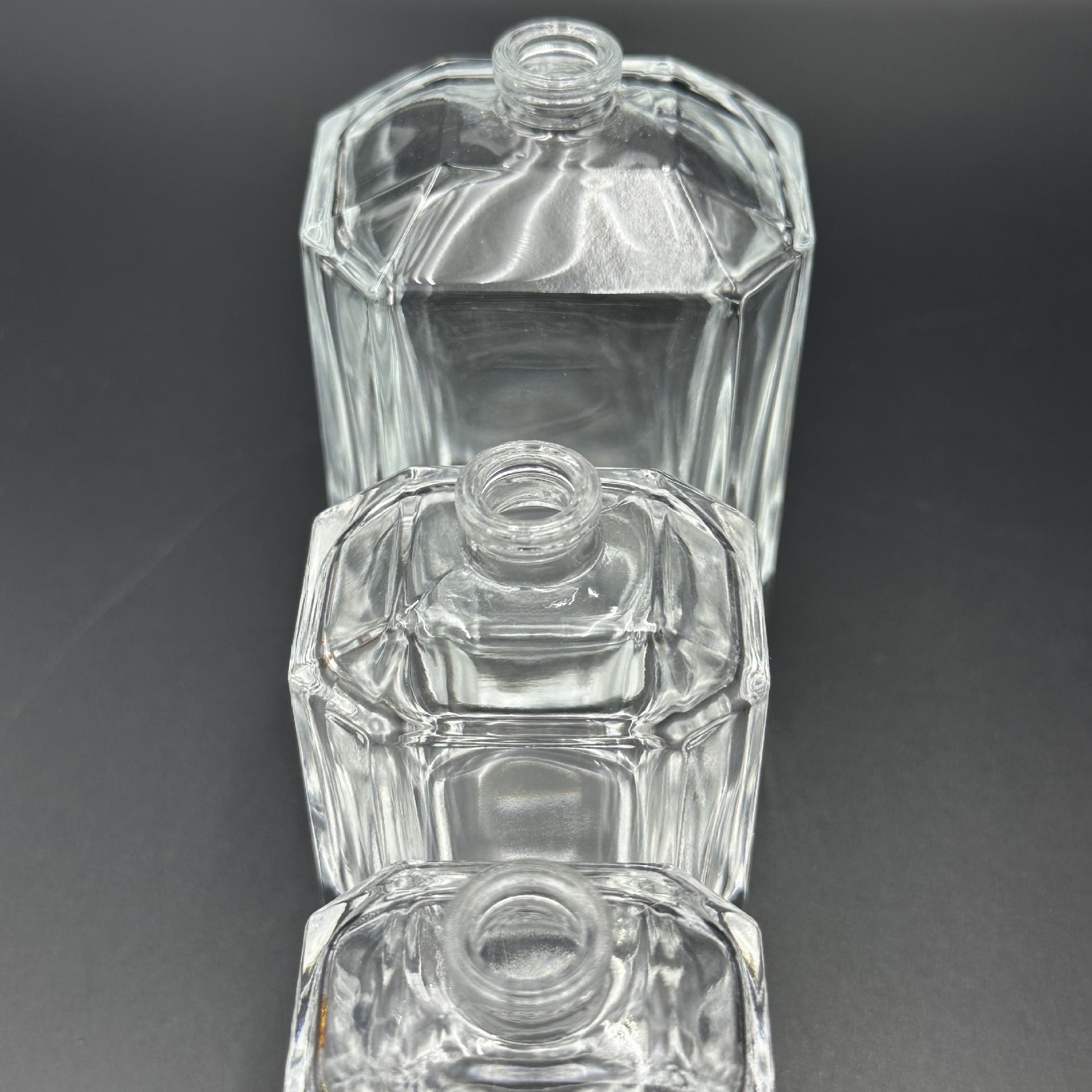 厂家现货多边形玻璃瓶30ml50ml100ml空瓶