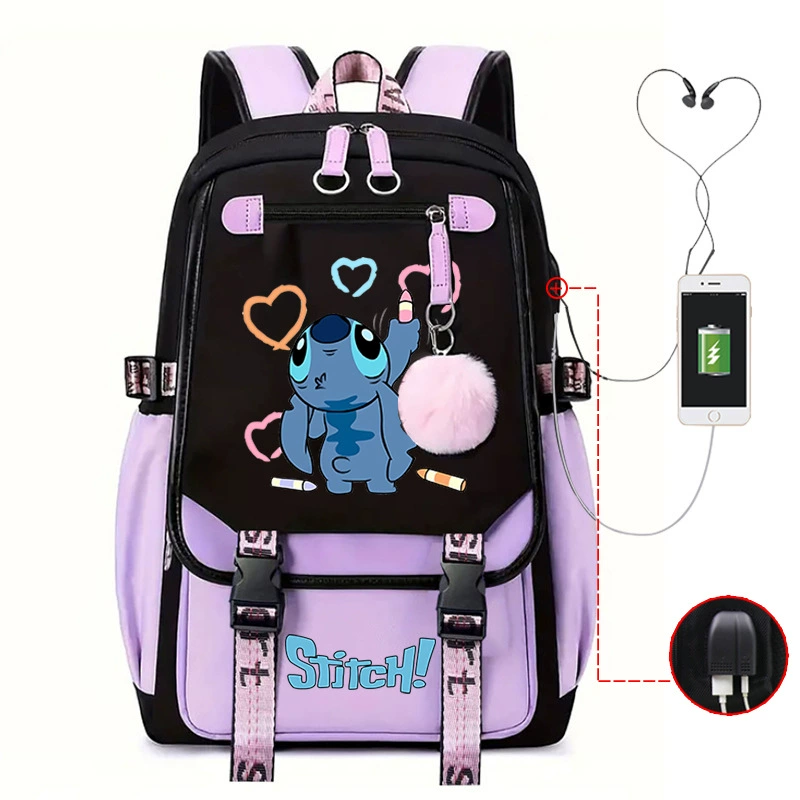 Cartoon backpack, universal school bag, Amazon, for secondary school