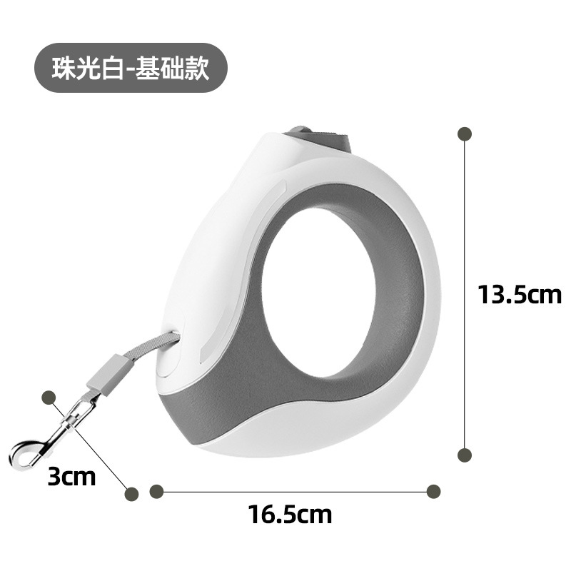 Cadena de perro nueva de doble cabeza con cuerda de tracción retráctil automática de uno a dos transfronterizos con cuerda ligera de perro de doble cabeza en stock al por mayor