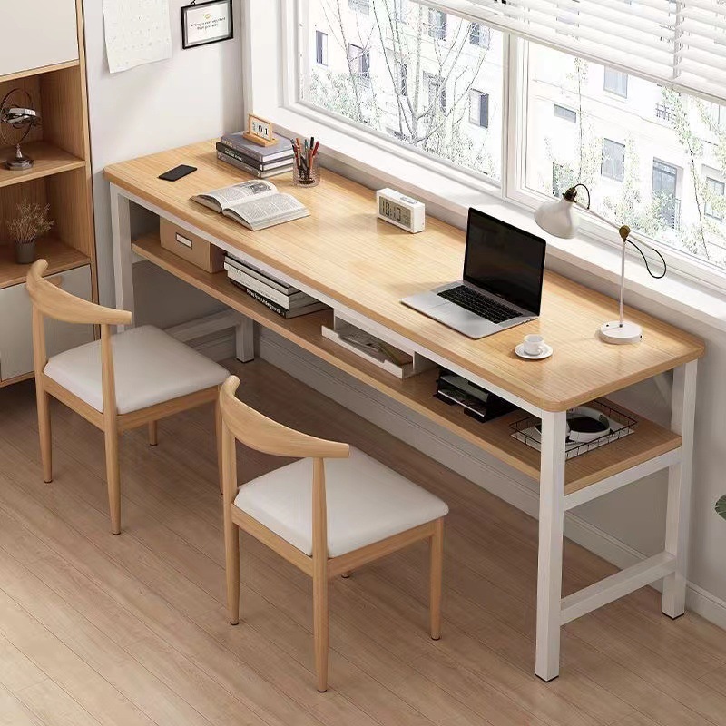 Table simple rental home double work table bedroom desk student study desk desktop computer table