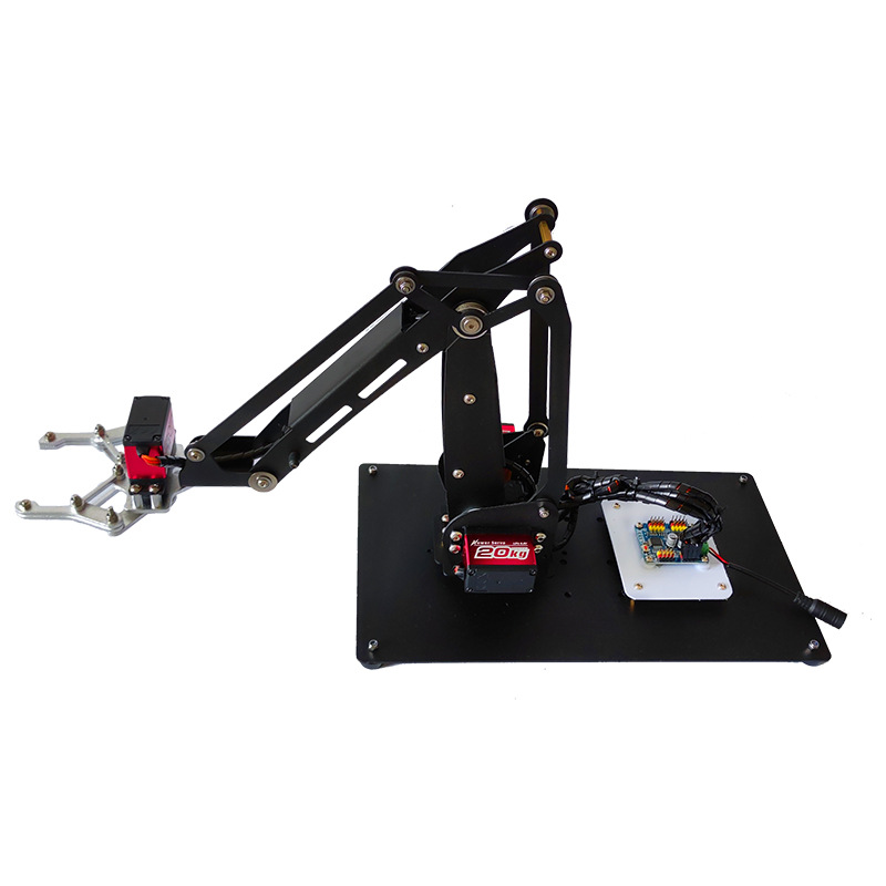 4自由度平行抓取机械臂教学毕业设计创客课件比赛用数字舵机