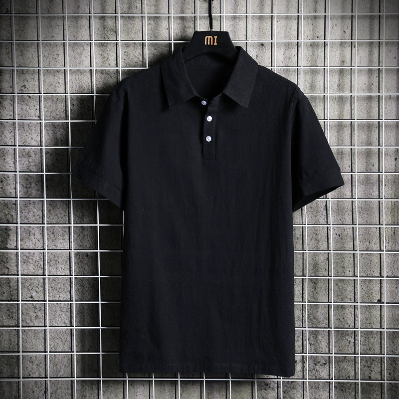 Мужская футболка с коротким рукавом 2023 Новая мужская одежда с лацканами, Повседневная рубашка-поло, Мужская футболка, внешняя торговля, оптовая продажа