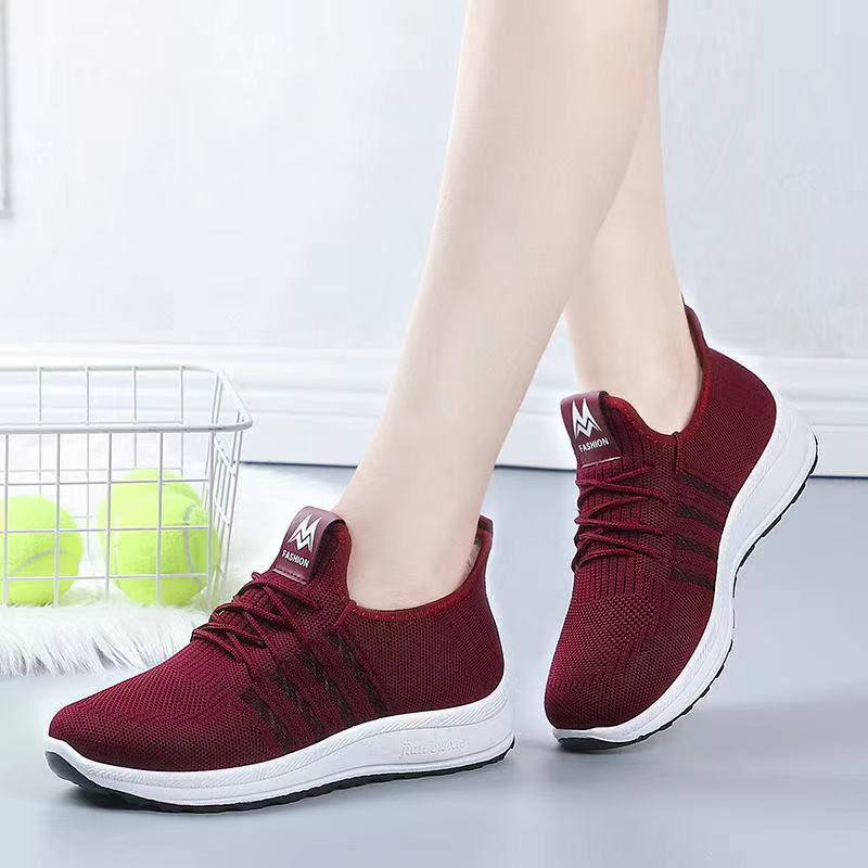 Mom's Shoes, Breathable Women's Flats, Old Beijing Cloth Shoes, Flats Shoes, Comfortable Non-Slip Sports Shoes, Lightweight Wear-Resistant Walking Shoes