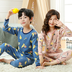 2022 Autumn/Winter Thick Fleece Lined Gender-Unisex Children's Pajama Set with Warm Innerwear for Kids - Drop Shipping Wholesale