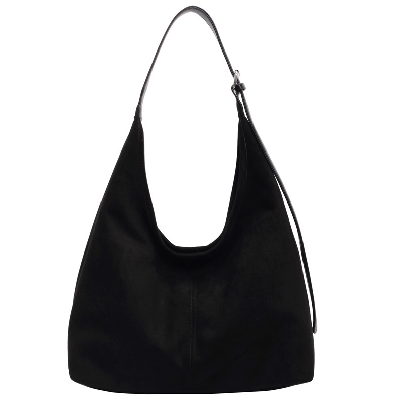 Borsa tote in camoscio da donna borsa a tracolla casual versatile_voghion.com