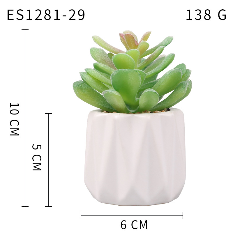 Pequeña ola al por mayor taza tipo simulación planta suculenta nórdico Muebles de Oficina Decoración fresca nuevo producto