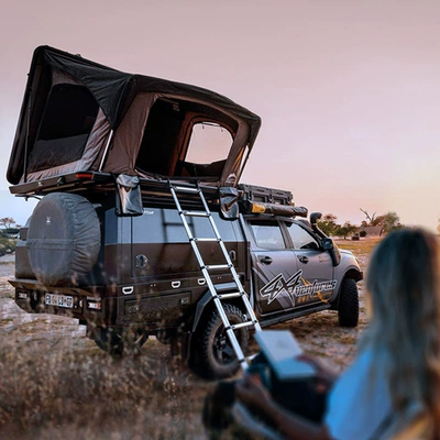 Camping Aluminum Roof Tent Portable Special Off-road Vehicle Tent Self-driving Travel Folding Triangle Tent (Avtomobil dam çadırları)