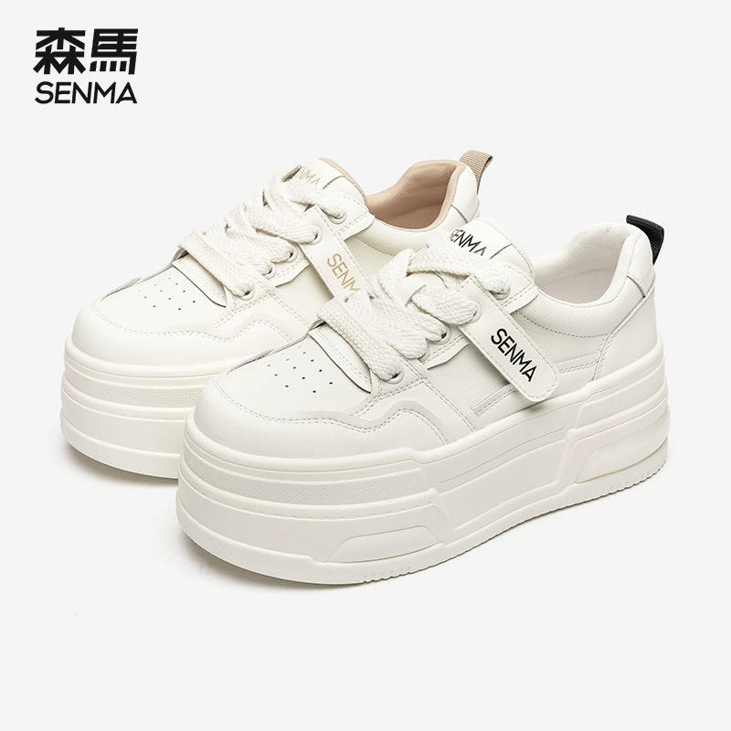 Semir, белые обувь на платформе, летняя дышащая обувь, универсальные спортивные кроссовки, интернет-знаменитость