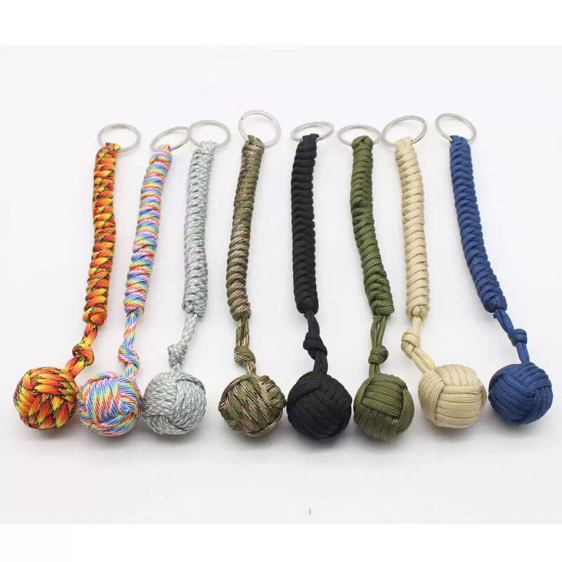 Paracord Braided Steel Ball Snake Knot Ball Monkey Fist Paracord Outdoor Survival Key Chain Paracord Pendant Ball Paracord Braided Steel Ball Snake Knot Ball Monkey Fist Paracord Outdoor Survival Key Chain Paracord Pendant Ball