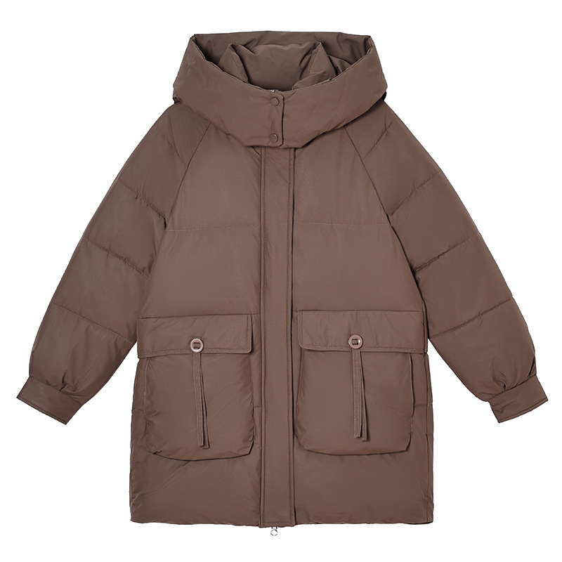 2025 invierno nuevo estilo de moda temperamento relajado abrigo de algodón casual chaqueta de algodón abrigo cálido