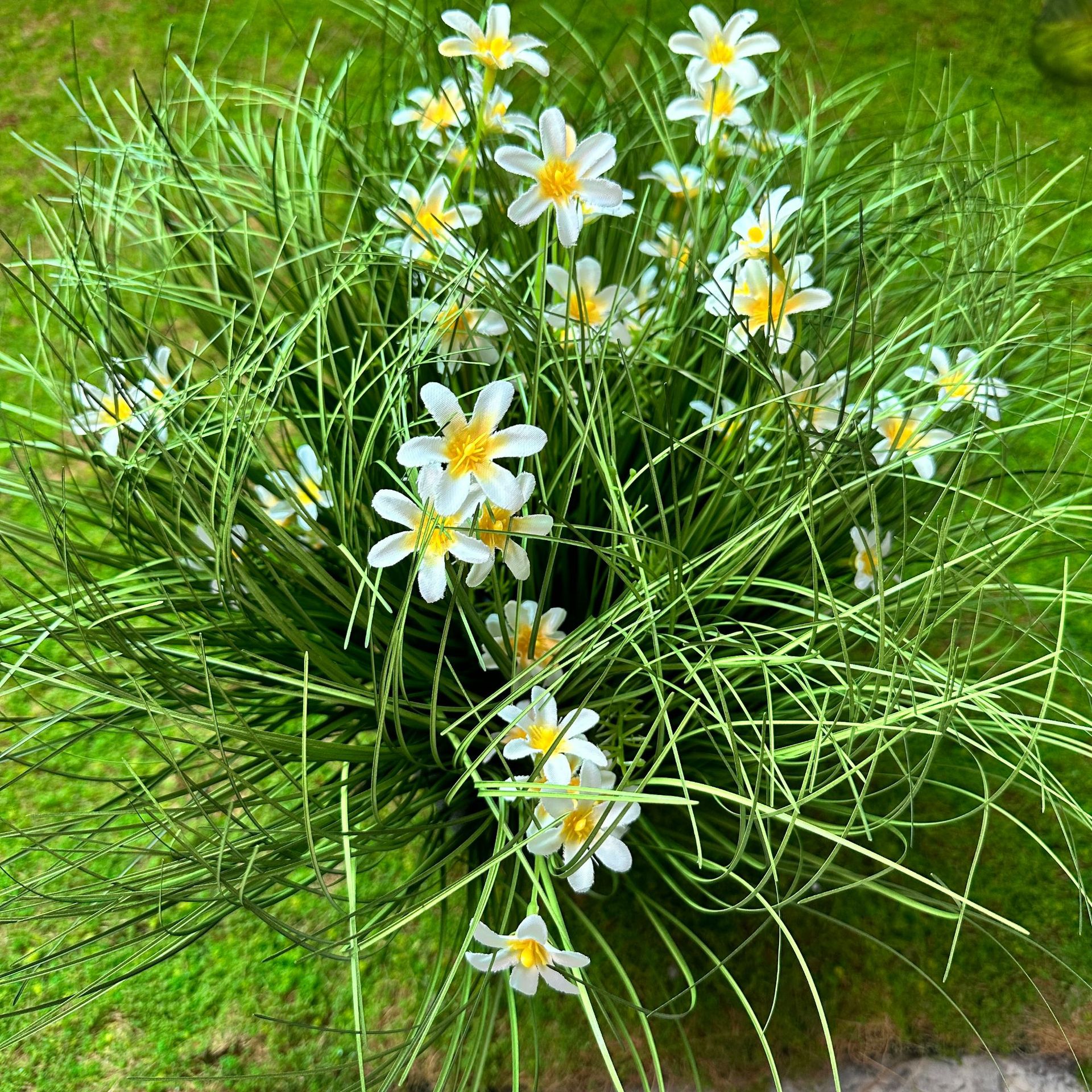 Simulación de hierba de junco Simulación de plantas verdes Sala de estar Decoración de ventana Pajar falso Arco de junco Accesorios de fotografía Paisaje del hogar