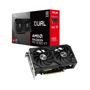 Графическая карта ASUS DUAL RX 9060 XT, 8 ГБ, двойной вентилятор, PCIe, компактная игровая/редакционная GPU