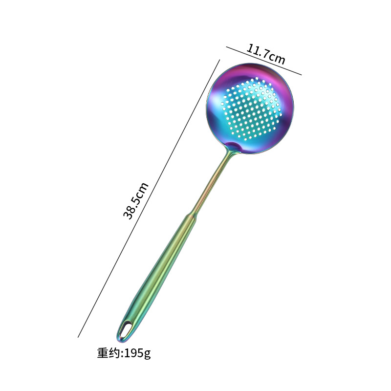 Amazon cocina de acero inoxidable guisado de fideos de pesca lengua cuchara de carne tenedor de patata conjunto de regalo