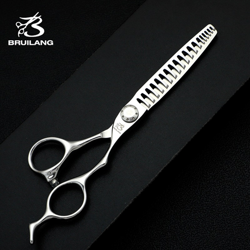 440C调色牙剪男士男士油头调色分段式渐变打薄发型师专用理发牙剪