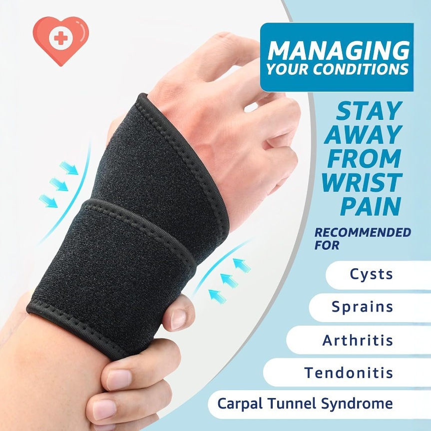 Fitness wrist wraps, compression sleeves for preventing sprains, unisex tendon sheath and joint protection gloves, sports wrist supports, wholesale