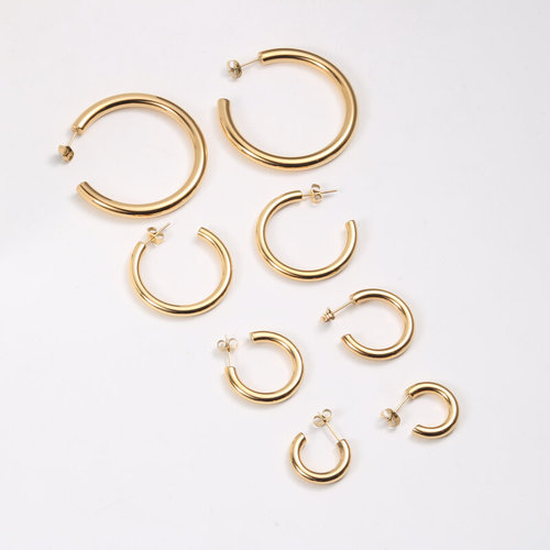 ins aperture European and American fashion hippop trendy brand earrings